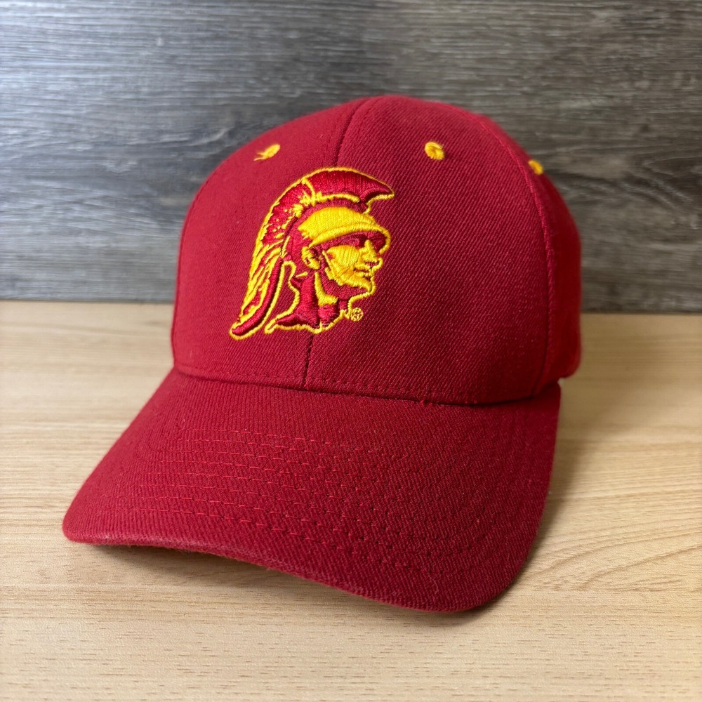 USC Trojans Hat Cap Fitted Small Red Alt Logo Southern California Zephyr - Picture 3 of 9